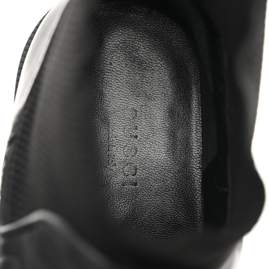 Gucci Calfskin Nappa Matelasse Frances Chelsea Boots 39 Black