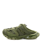 Balenciaga Mesh Rubber Mens Track Mules 41 Kaki