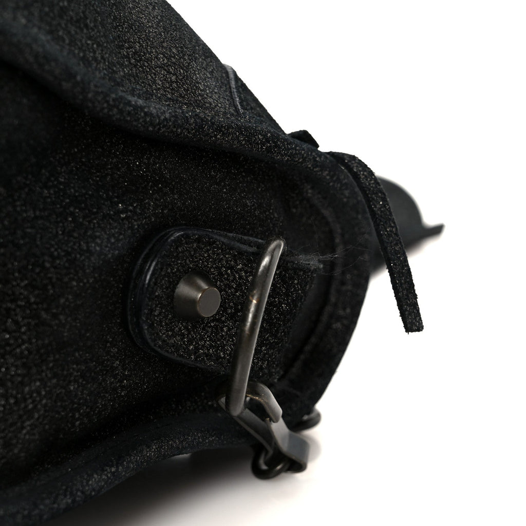 Balenciaga Metallic Craquele Calfskin Classic Hardware City Black