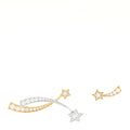 Chanel 18K Yellow White Gold Diamond Etoile Filante Earrings