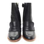 Loewe Calfskin Loafer Ankle Boots 39 Black