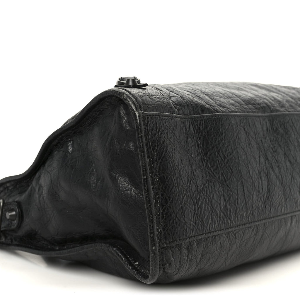 Balenciaga Agneau Arena Storico Classic Hardware Medium Le City Black
