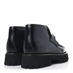 Gucci Cordovan Lux Womens Horsebit Platform Ankle Boots 38.5 Black