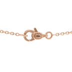 Christian Dior 18K Rose Gold Diamond Small Rose Couture Pave Pendant Necklace