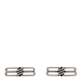 Balenciaga Metal BB Icon Earrings Silver
