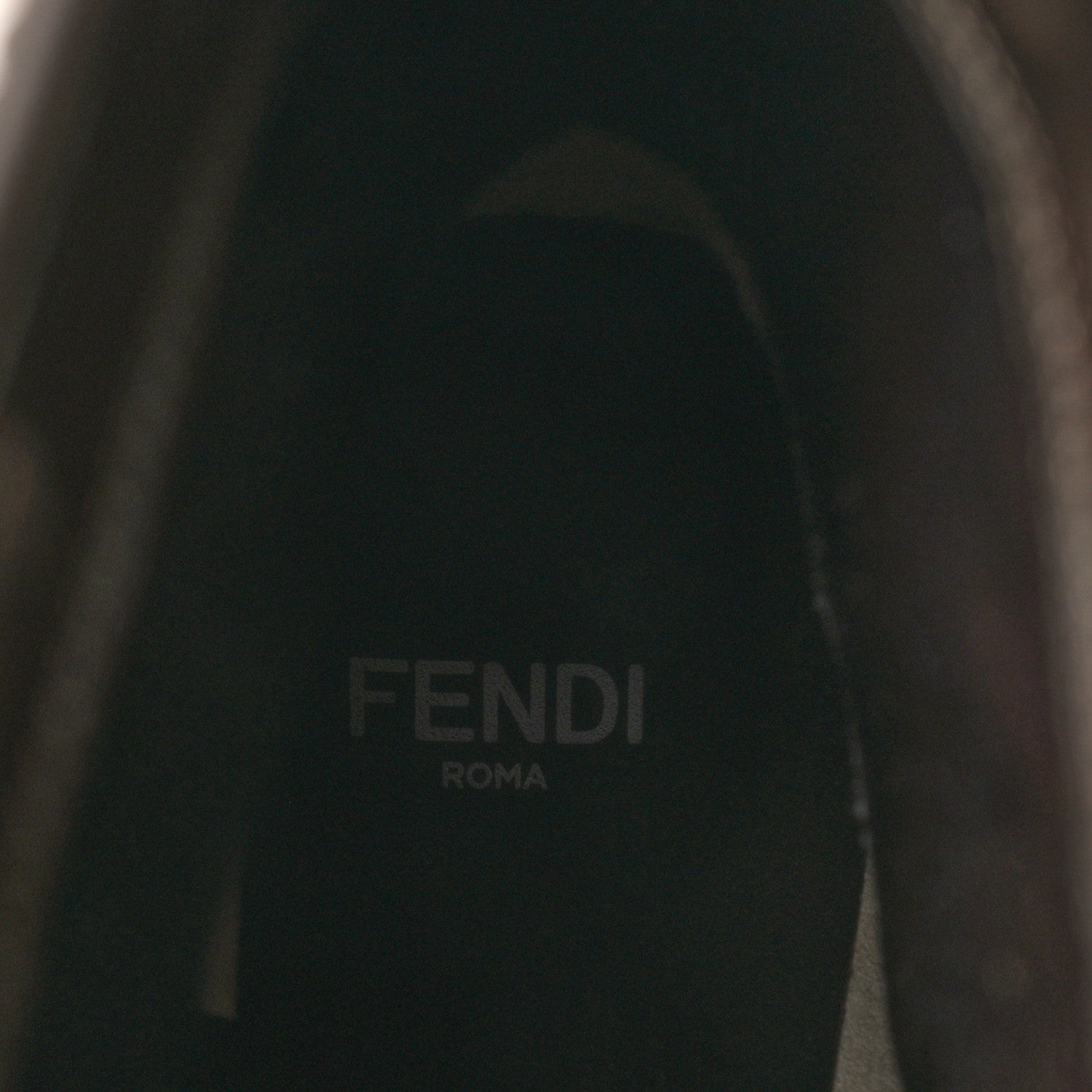 Fendi Glazed Fabric FF 1974 Cutwalk Ankle Boots 36 Mogano Panna
