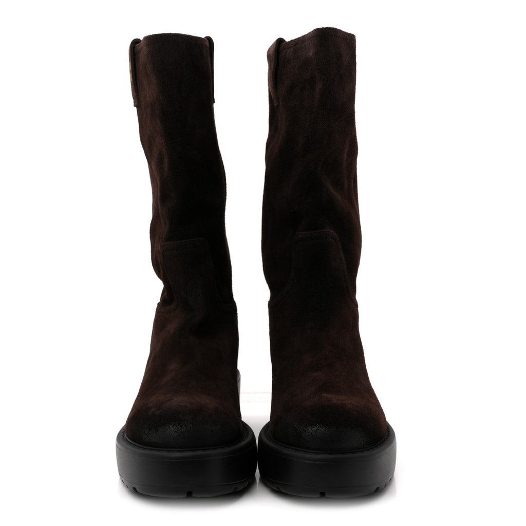 Miu Miu Suede Calzature Donna Boots 40 Morro