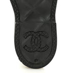 Chanel Caoutchouk CC High Boots 40 Black