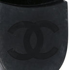 Chanel Calfskin Lace Up Combat Boots 38 Black