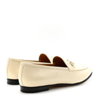 Gucci Patent Womens Jordaan Loafers 40 Mystic White