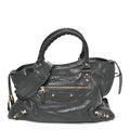 Balenciaga Agneau Giant 12 Gold Hardware City Gris Fossile