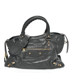 Balenciaga Agneau Giant 12 Gold Hardware City Gris Fossile