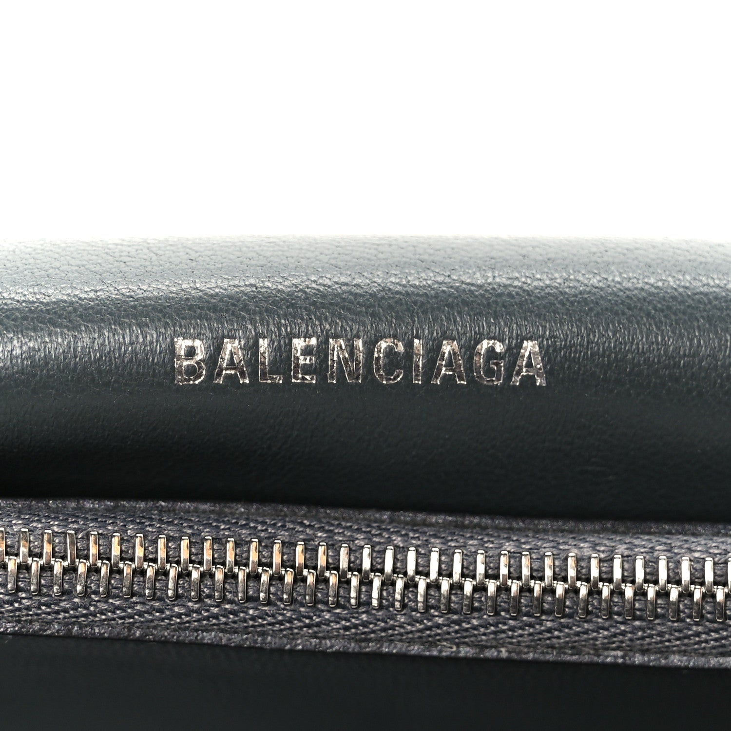 Balenciaga Metallic Crushed Calfskin Quilted Small Crush Chain Bag Steel Grey