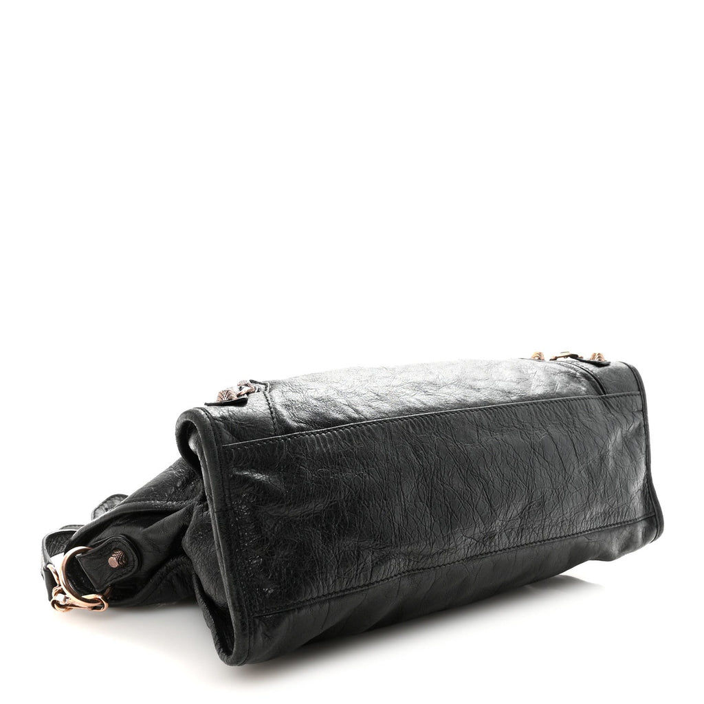 Balenciaga Agneau Giant 12 Gold Hardware City Black