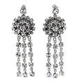 Gucci Metal Crystal Drop Earrings