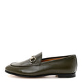 Gucci Calfskin Womens Jordaan Loafers 35.5 Luscious Green