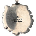 Gucci Metal Lion Head Necklace Silver