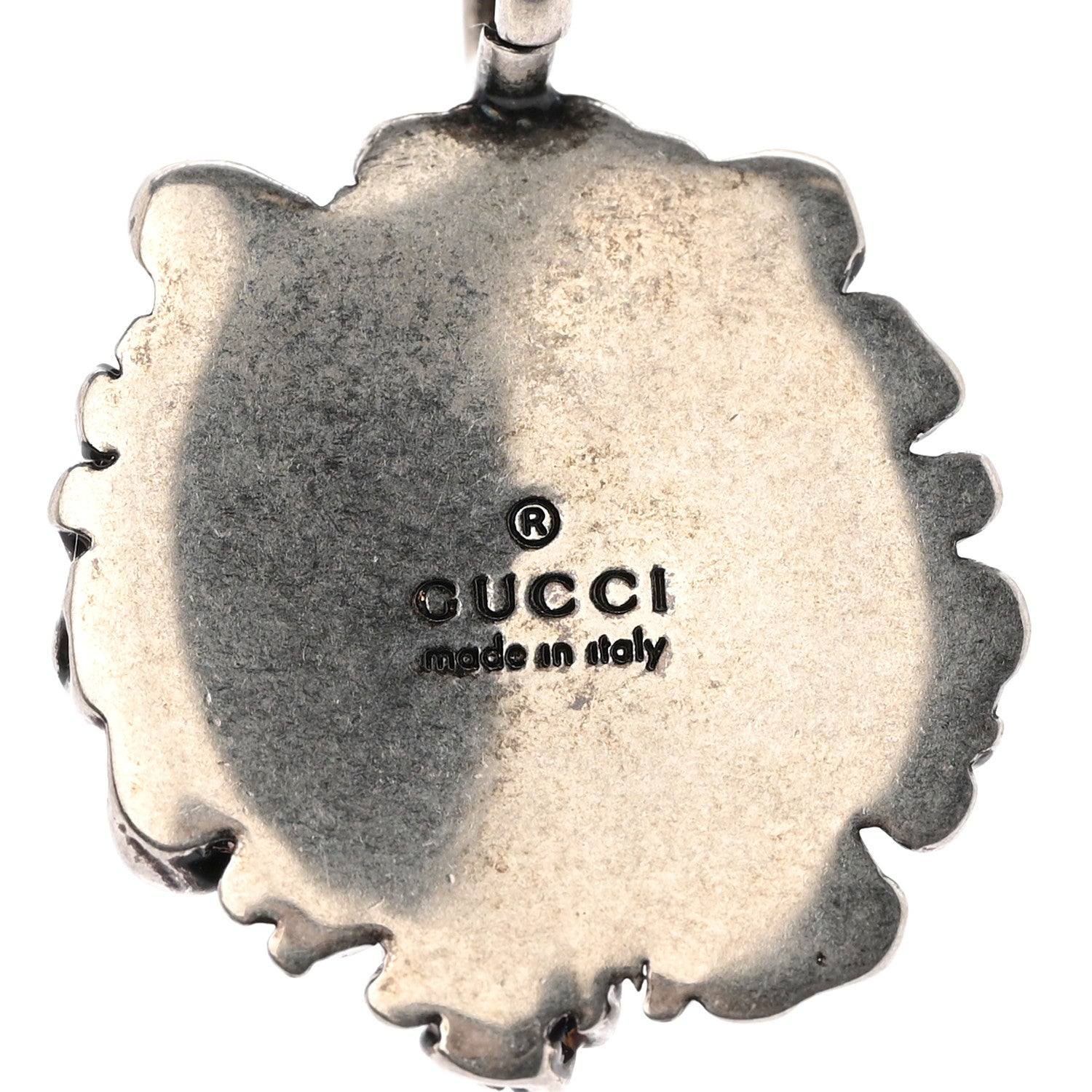 Gucci Metal Lion Head Necklace Silver