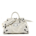 Balenciaga Agneau Arena Neo Cagole City Handbag Optic White