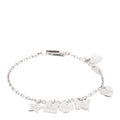 Gucci Sterling Silver Trademark Charm Bracelet