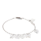 Gucci Sterling Silver Trademark Charm Bracelet