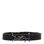 Saint Laurent Calfskin Opyum Bracelet S Black