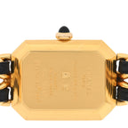 Chanel Stainless Steel Lambskin 20mm Chain Premiere Quartz Watch Gold XL