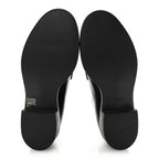 Prada Spazzolato Lace Up 50mm Loafers 39 Black