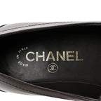 Chanel Lambskin Quilted CC Turnlock Loafers 36 Dark Brown
