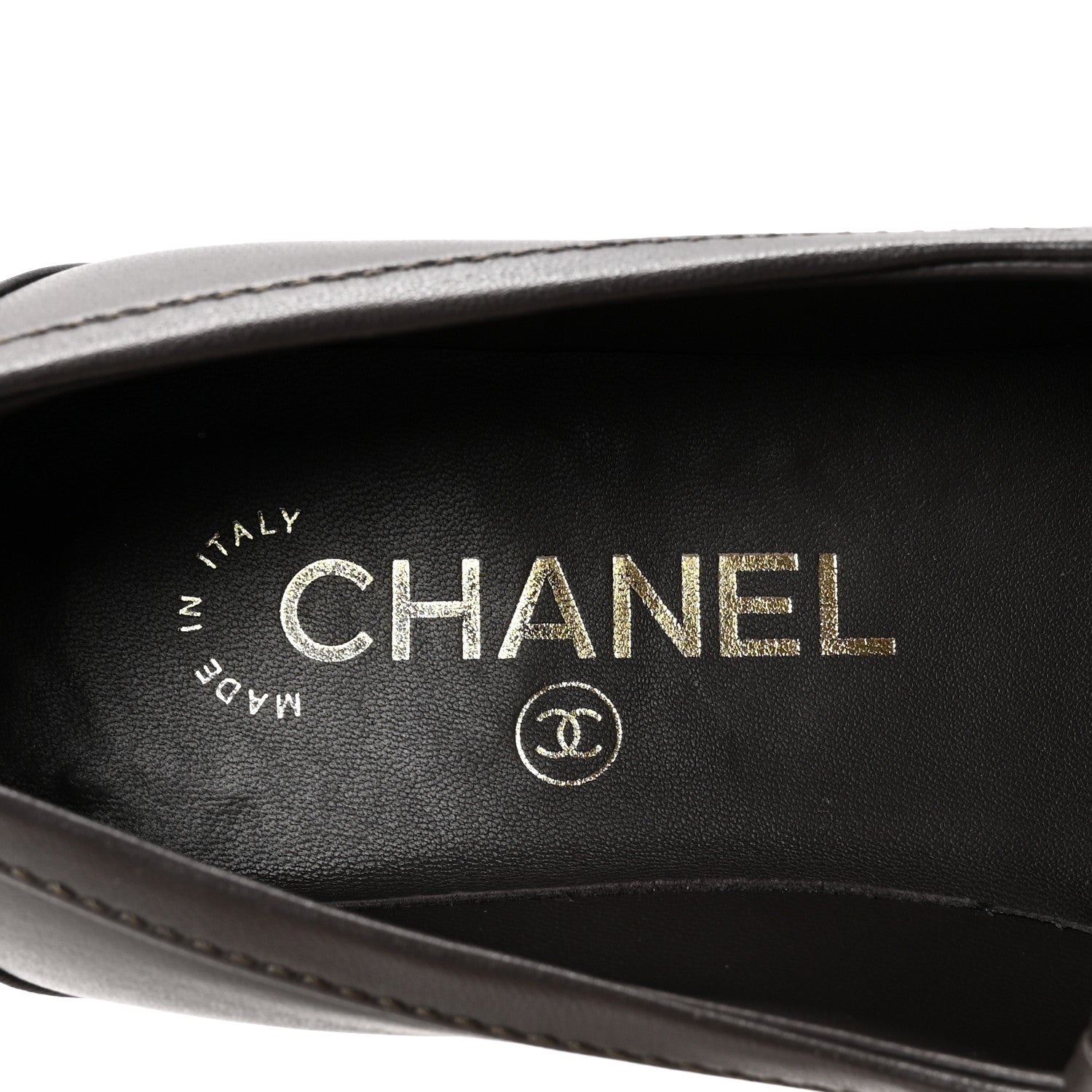Chanel Lambskin Quilted CC Turnlock Loafers 36 Dark Brown