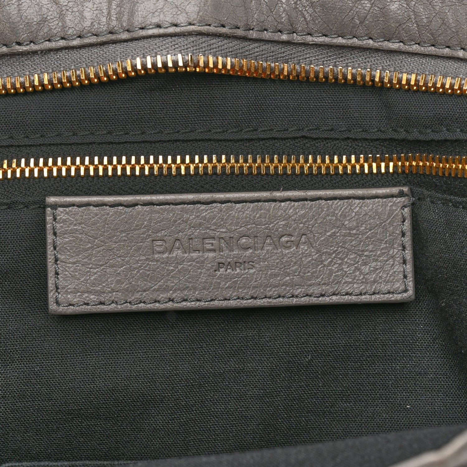 Balenciaga Agneau Giant 12 Gold Hardware Part Time Gris Pyrite
