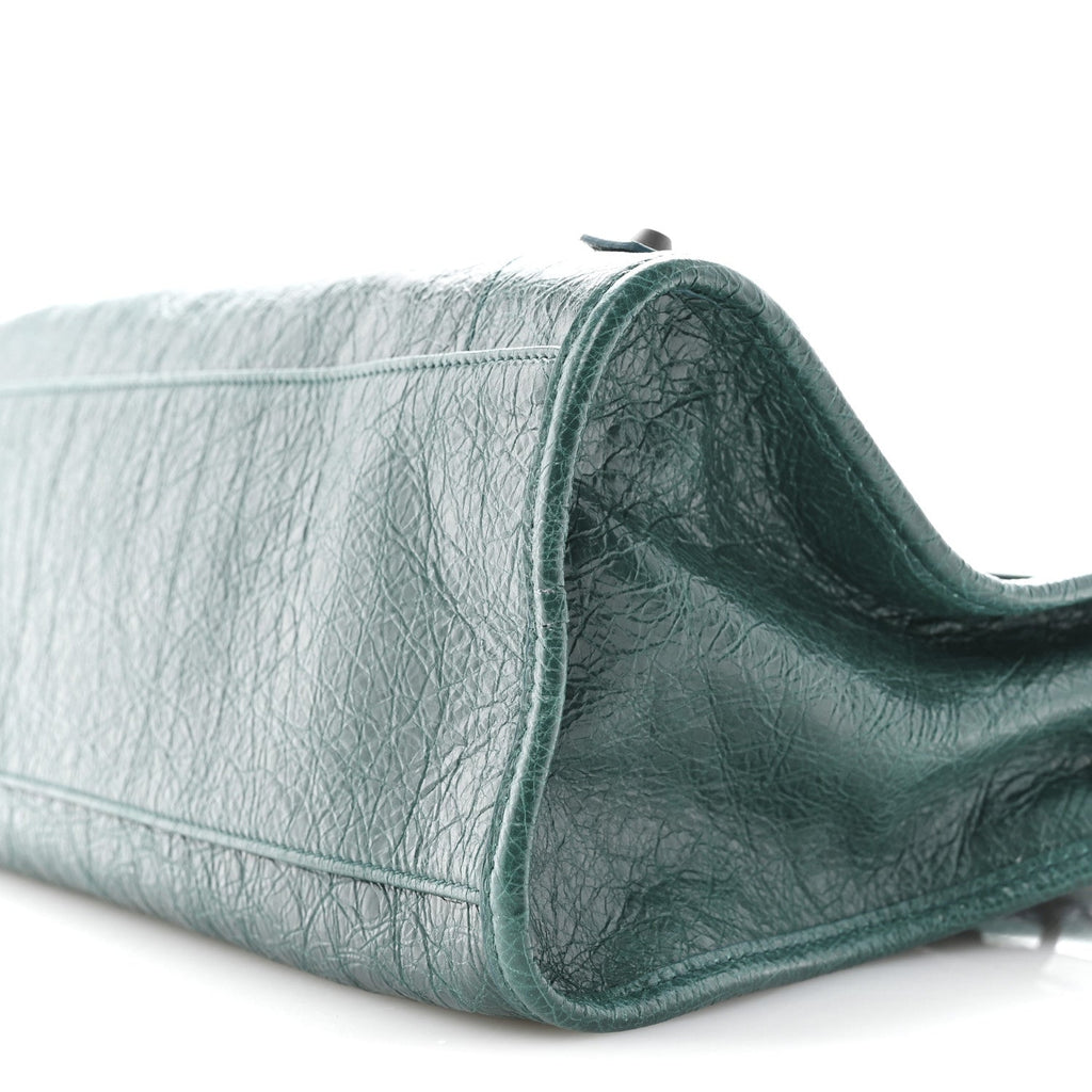 Balenciaga Arena Lambskin Classic Hardware Medium Le City Dark Emerald