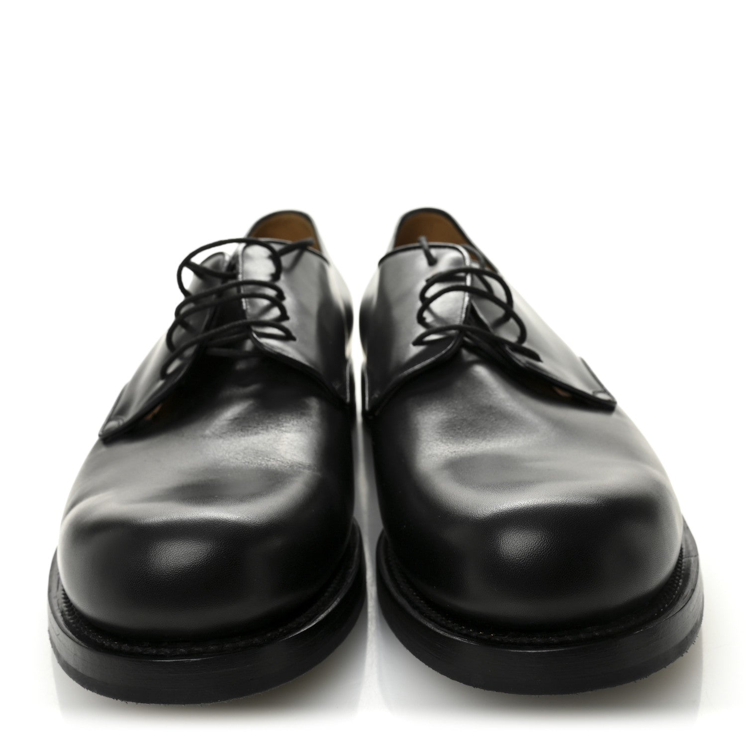 Gucci Knight Calfskin Mens Oxford Loafers 8.5 Black