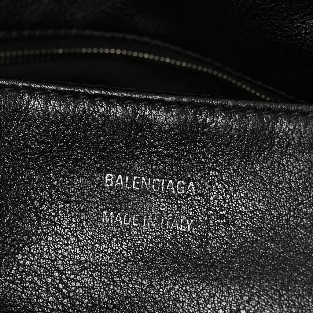 Balenciaga Calfskin Medium Modu Shoulder Bag Black