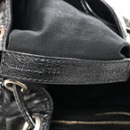 Balenciaga Agneau Arena Le Cagole Bucket Bag XS Black