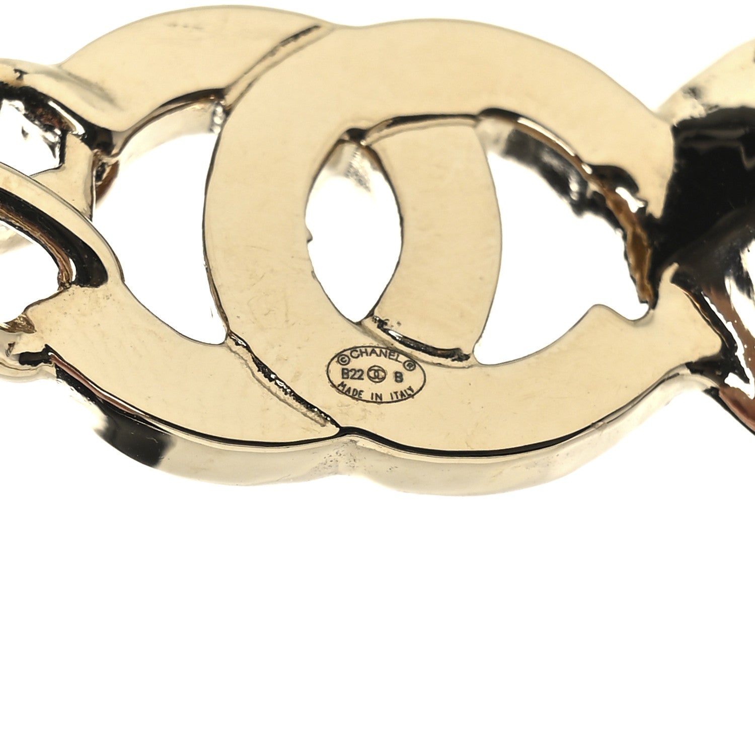 Chanel Metal Lambskin Crystal I Heart CC Choker Necklace Gold Black