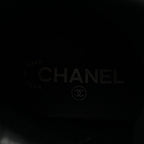 Chanel Calfskin Grosgrain Quilted Lace Up Boots 38.5 Black Grey