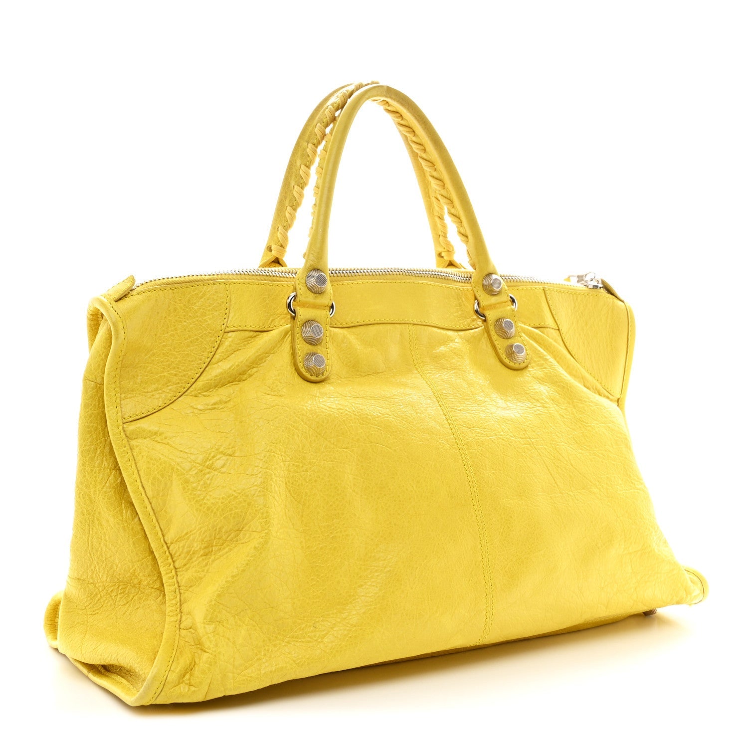 Balenciaga Agneau Giant 21 Silver Hardware Work Curry