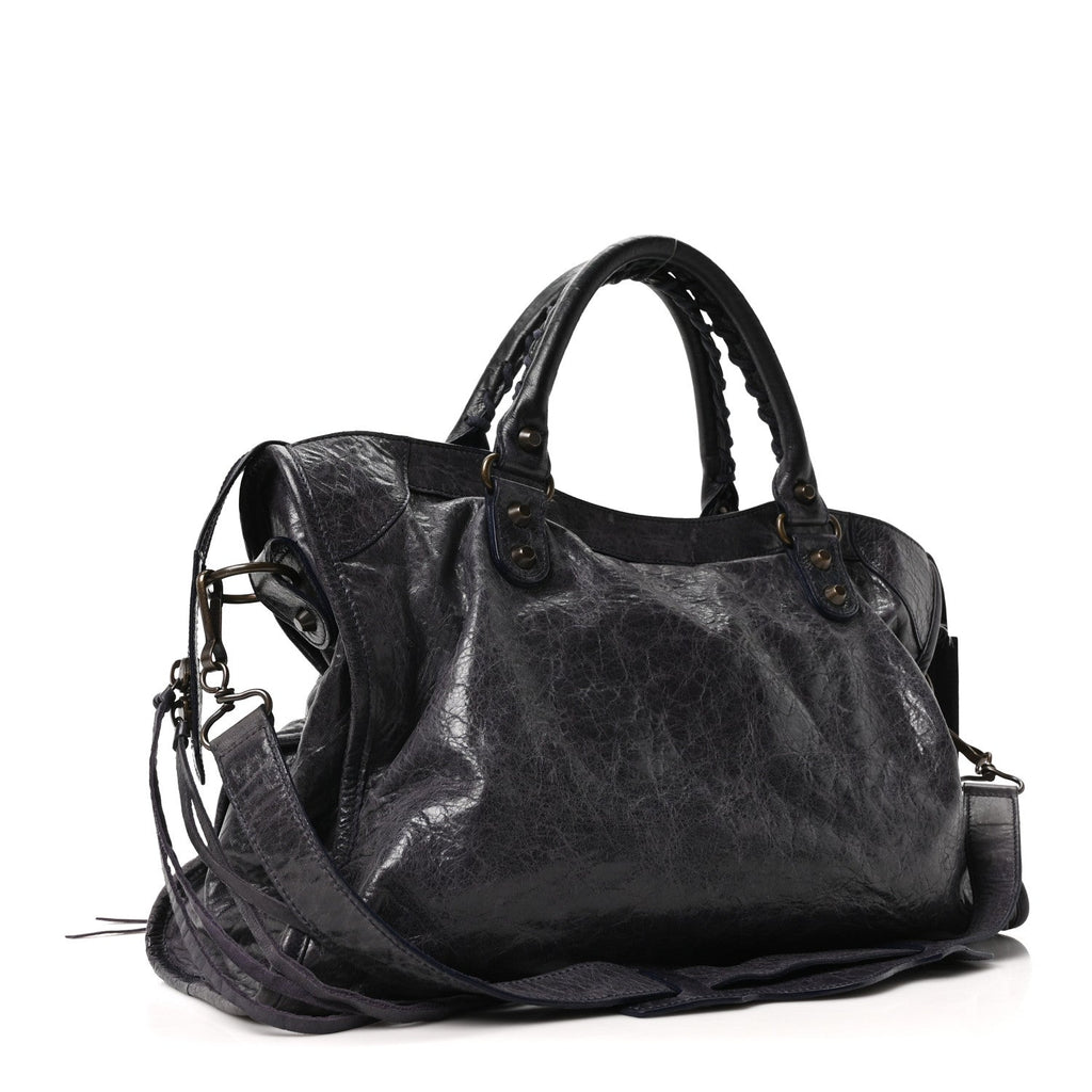 Balenciaga Agneau Classic Hardware City Bleu Roi
