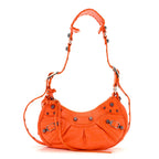 Balenciaga Agneau Arena Le Cagole Shoulder Bag XS Orange