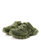 Balenciaga Mesh Rubber Mens Track Mules 41 Kaki