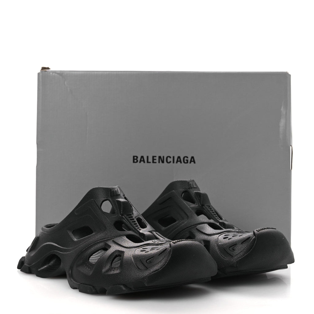 Balenciaga EVA Molded Mens HD Mules 45 Black