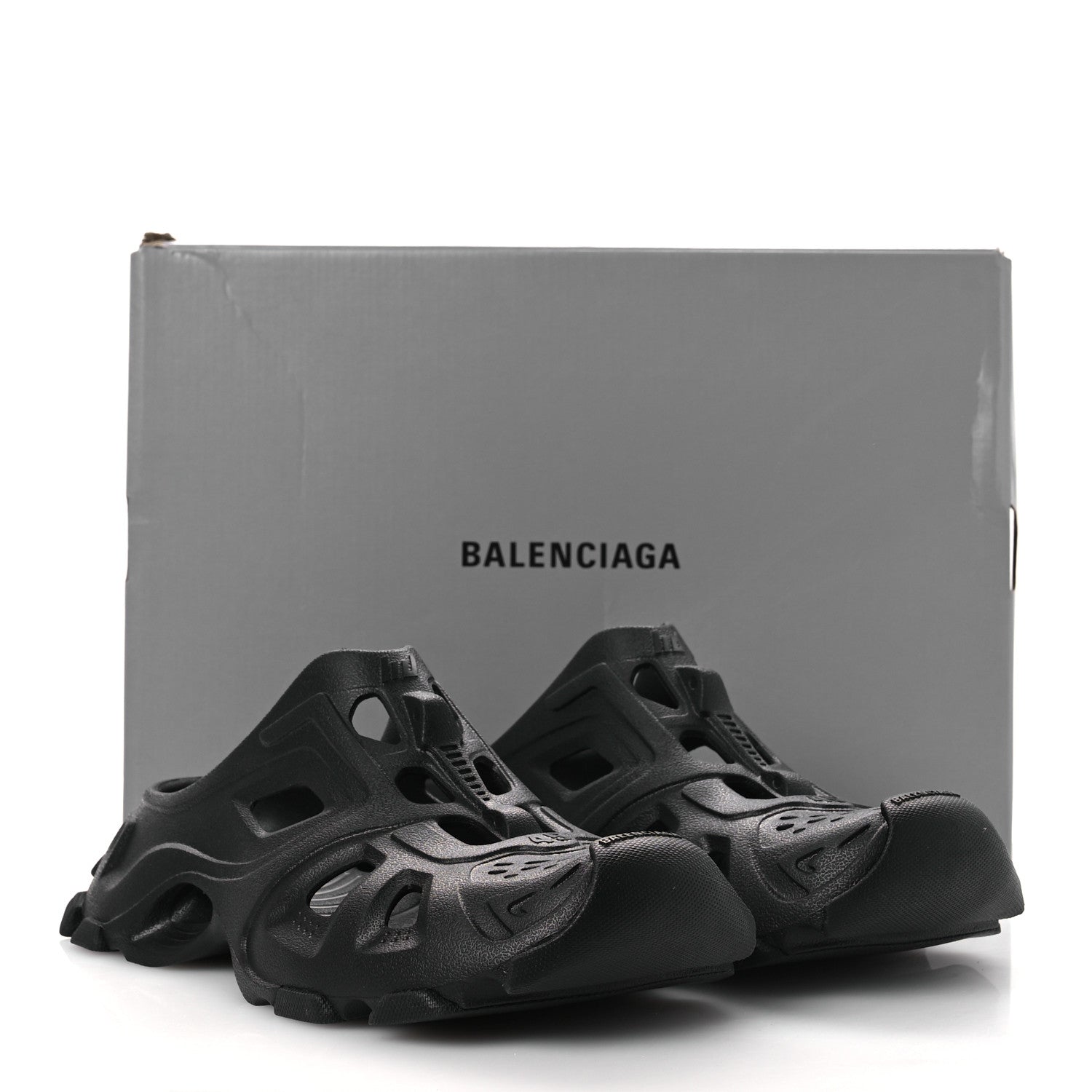 Balenciaga EVA Molded Mens HD Mules 45 Black