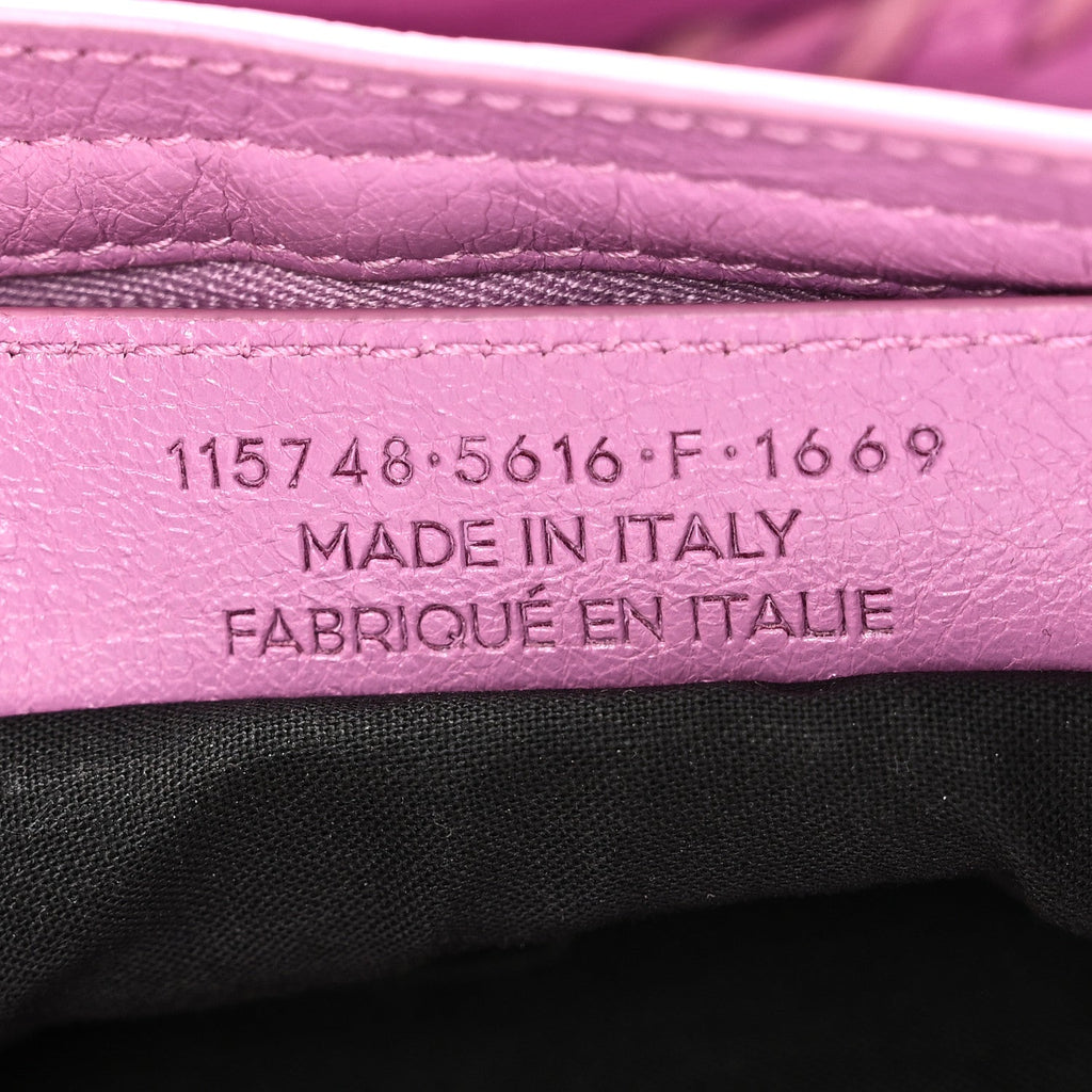 Balenciaga Agneau Classic Hardware City Rose Berlingot