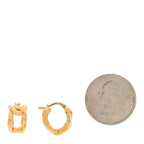 Bottega Veneta Sterling Silver Hoop Earrings Gold