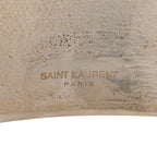 Saint Laurent Brass Organic Oversized Cuff Bracelet L Argent Brilliant