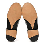 Chanel Shiny Calfskin Logo Loafers 39 Black