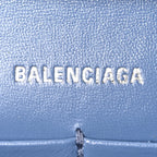 Balenciaga Denim BB Monogram Hourglass Chain Bag Blue