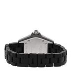 Chanel Stainless Steel Matte Ceramic 33mm J12 Quartz Watch Black