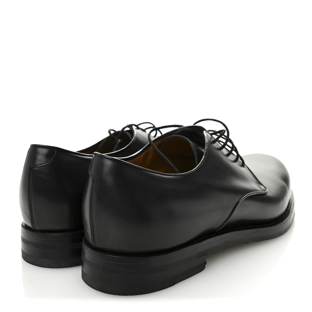 Gucci Knight Calfskin Mens Oxford Loafers 8.5 Black
